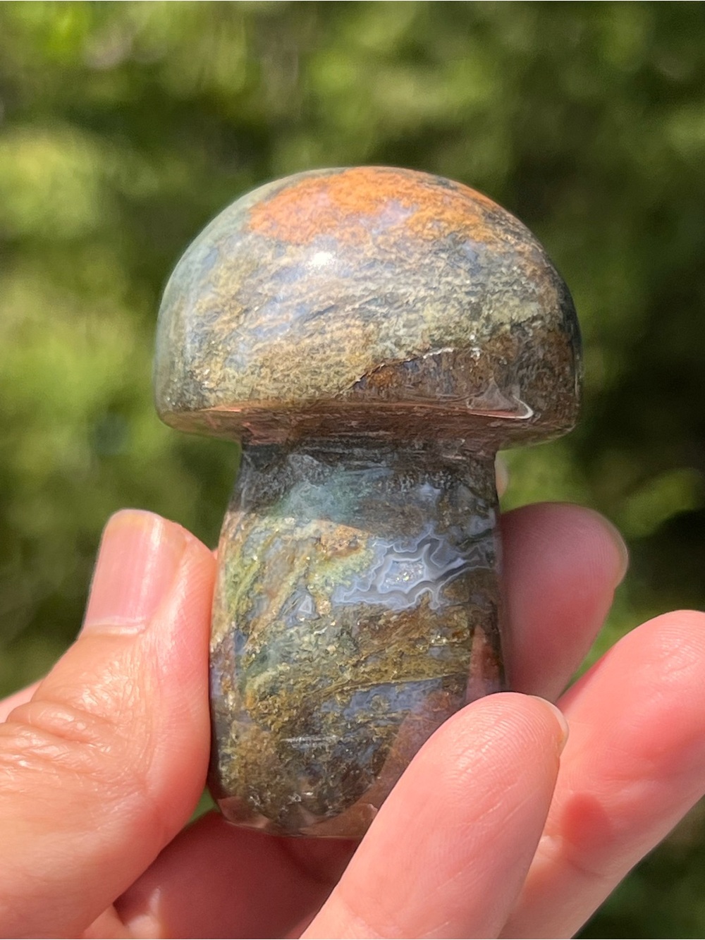 Ocean (17) Jasper mushroom carving | Crystal